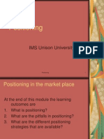 Positioning: IMS Unison University