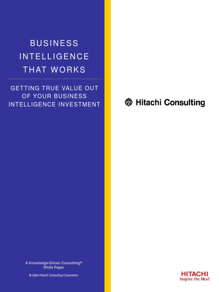 Business Intelligence That Works Getting True Value Out of Your ...