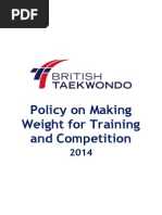 Download British Taekwondo Making Weight Policy 2014  by British Taekwondo SN207709362 doc pdf