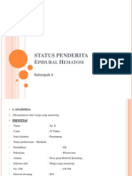 STATUS PENDERITA Epidural Hematom