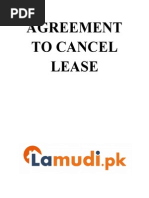 Agreement To Cancel Lease