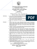 Perdes Nomor 1 Tahun 2013 Pungutan Desa PDF