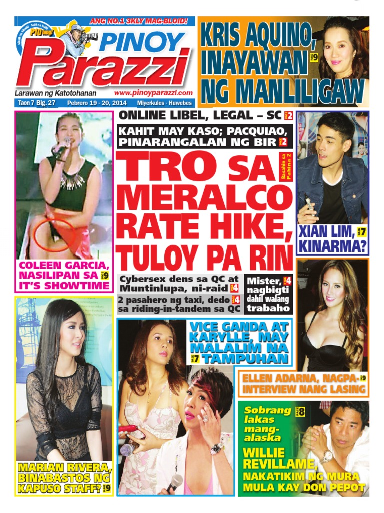 Pinoy Parazzi Vol 7 Issue 27 - February 19