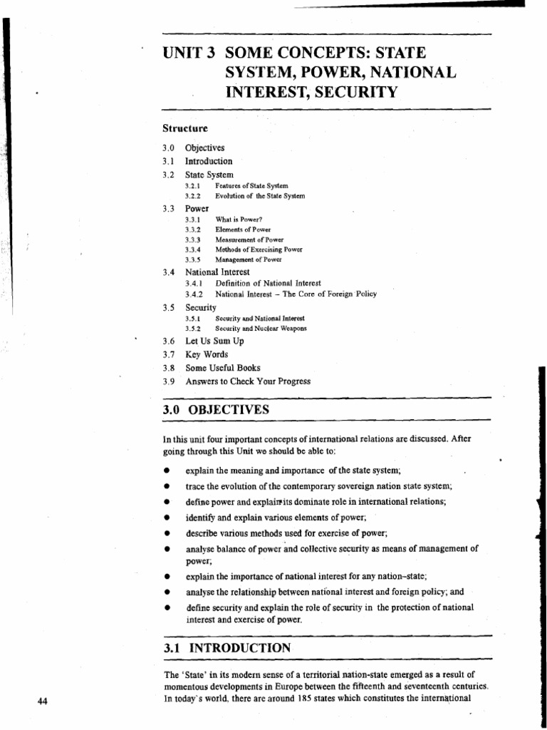 Elements of National Power and Security | PDF | Sovereign State ...