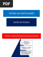 TEORIA DA MOTIVAÇAO E  GESTAO DE PESSOAS