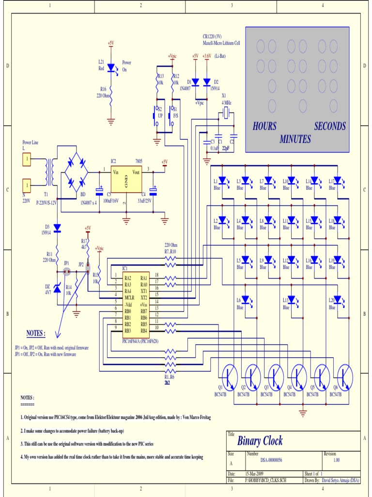 Hours Minutes Seconds: Binary Clock | PDF