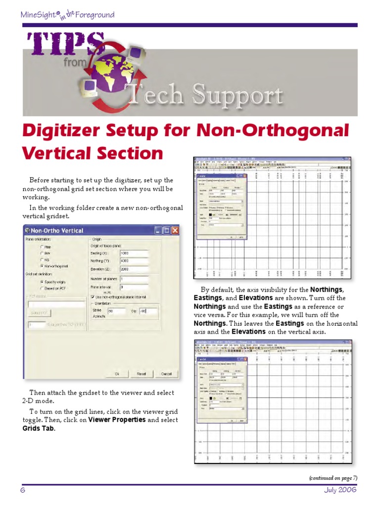 Digitizer Setup For Non-Orthogonal Vertical Section | PDF | Teaching ...