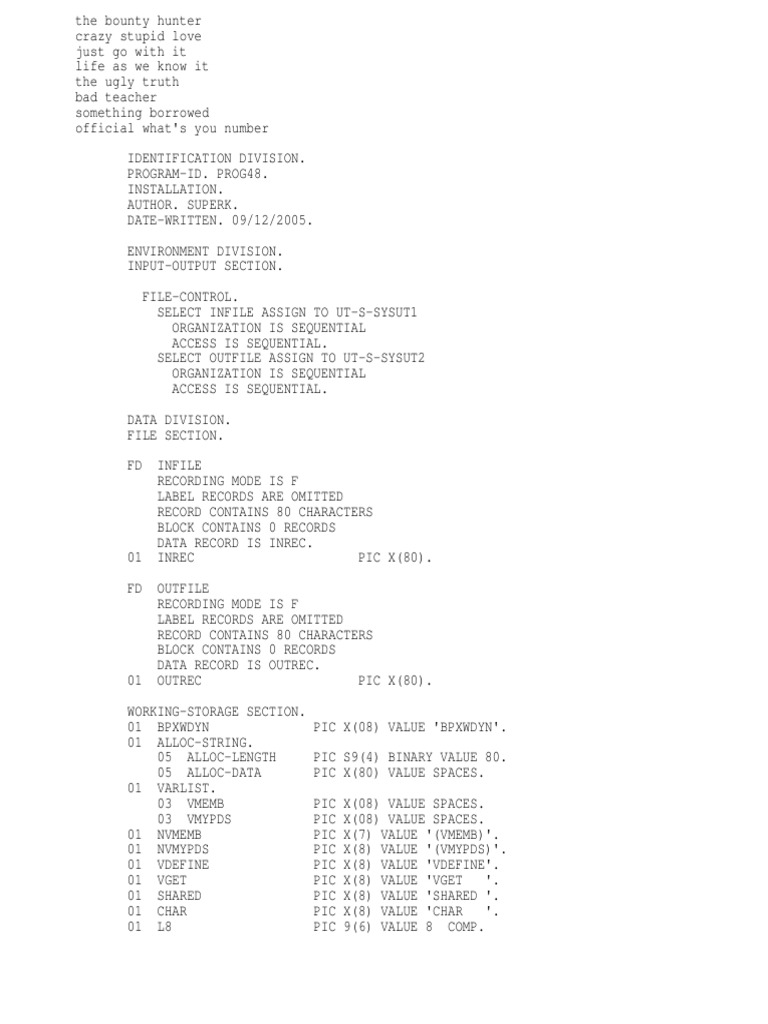 Reading PDS Thru COBOL Code | PDF | Computer Programming | Computing