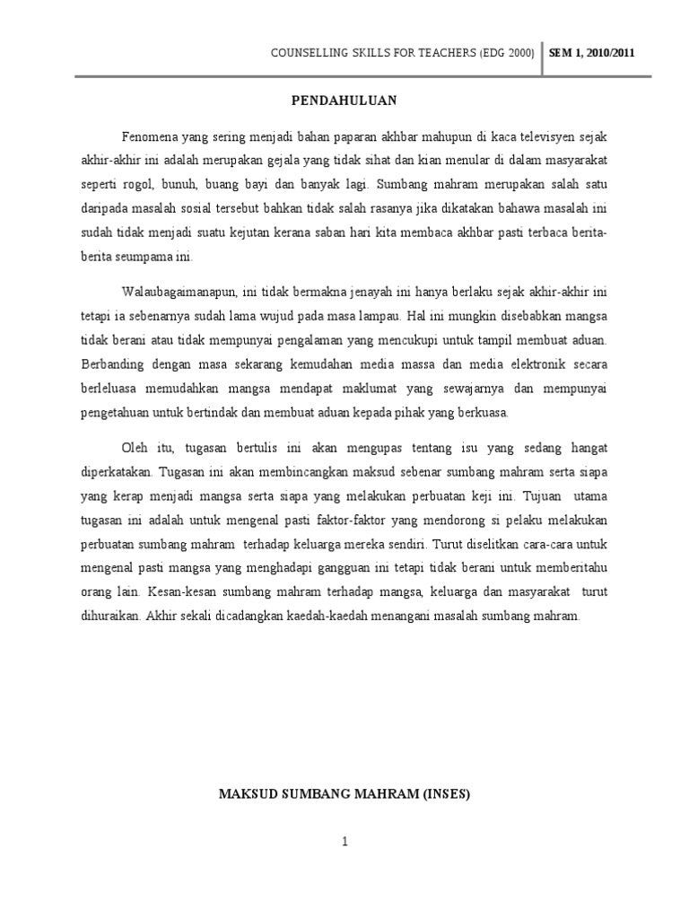 Inses Sumbang Mahram Pdf