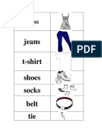 Alison Clothes Worksheet