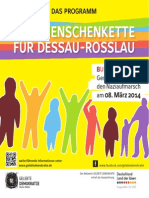 Programmheft Eine Menschenkette Fuer Dessau Rosslau 08 Maerz 2014