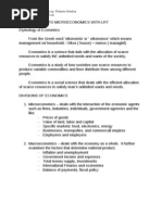 Introduction To Microeconomics With LRT Lesson 1