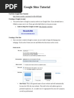 Google Sites Tutorial