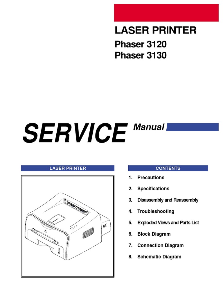Xerox Phaser 3120,3130 service manual | Electrostatic Discharge ...