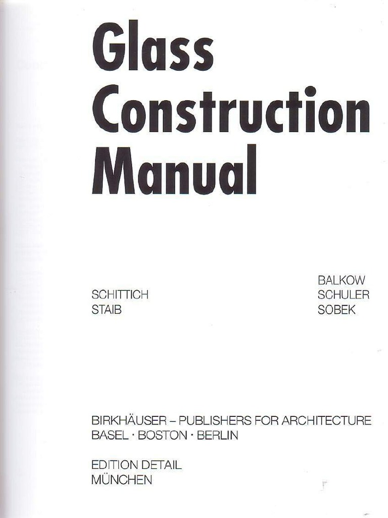 architecture ebook edition detail glass construction manual pdf