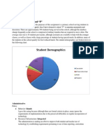 Demographics For School "P": Administrative