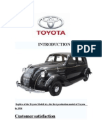 Customer Satisfaction: Replica of The Toyota Model AA, The First Production Model of Toyota in 1936
