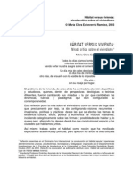 Unidad 3 HÁBITAT VERSUS VIVIENDA