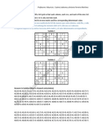 Sudoku 1: Profesores: Mauricio J. Suárez Ledesma y Antonia Ferreira Martínez