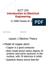 Lesson 1 Electron Theory
