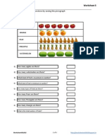 Data Handling Worksheet 3: Answer The Following Questions by Seeing The Pictograph