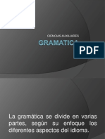 7.1 Ciencias Auxiliares de La Gramatica