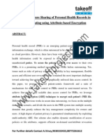 Scalable and Secure Sharing of Personal Health Records in Cloud Computing Using Attribute-Based Encryption. Ab