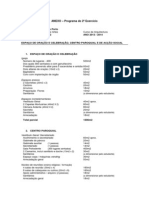 Equipamento - Programa e Áreas Finais