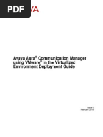 Avaya AuraR Communication Manager Using VMWare Deployment Guide