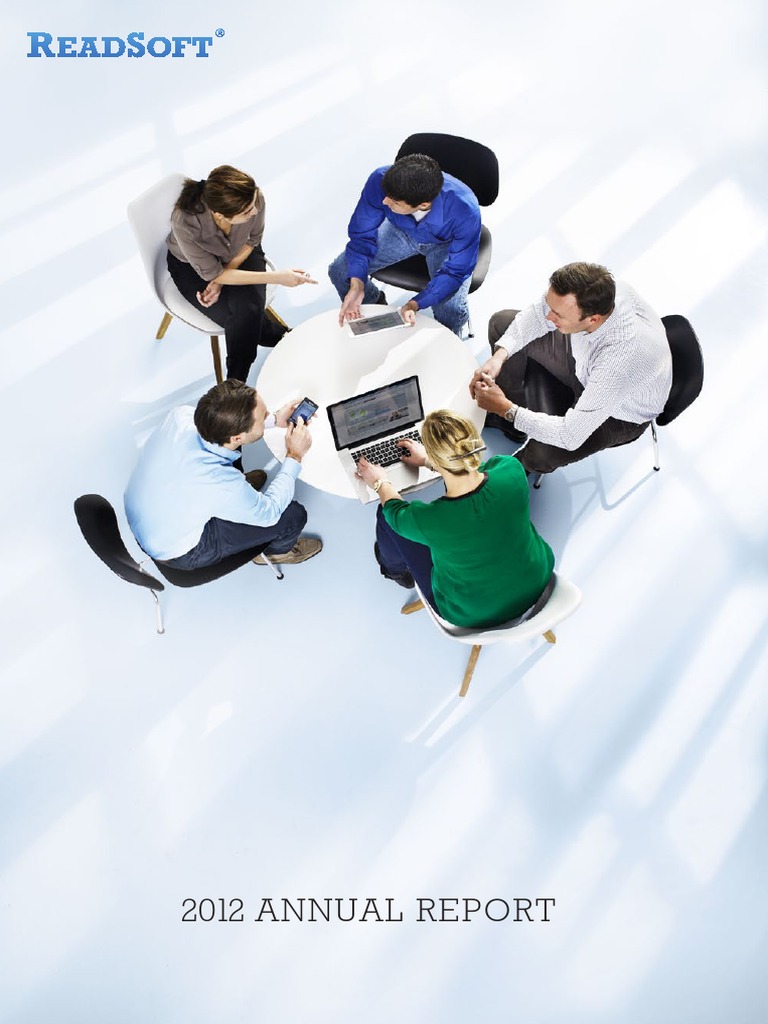 Readsoft Annual-Report 2012 | PDF | Business Process | Cloud Computing