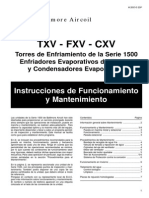 Instrucciones de Mantenimiento y Funcionamiento Cxv
