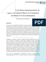 Aplicación hidraulica de los PDA en el departamento de Santander