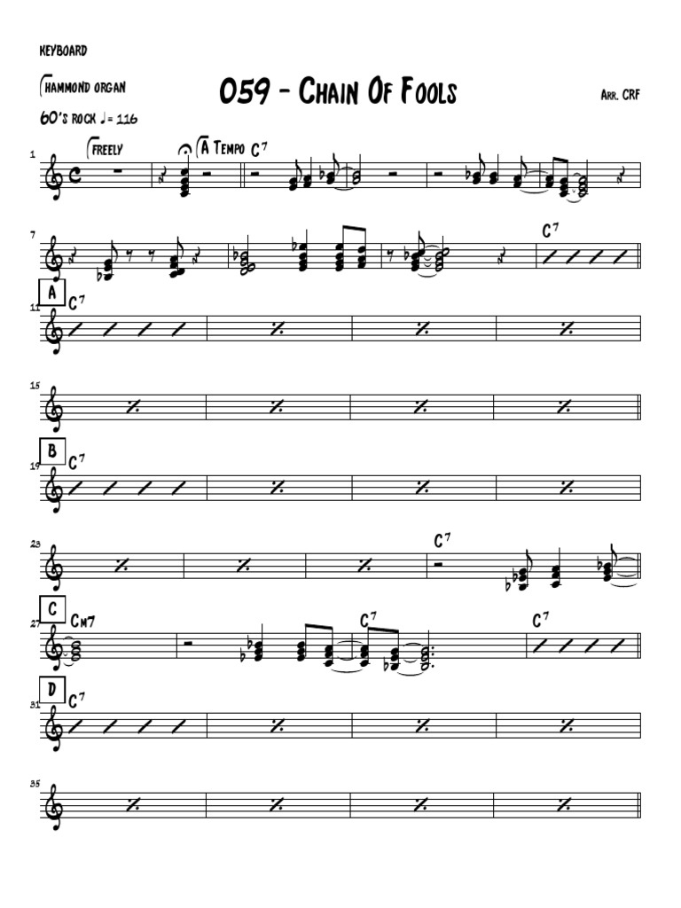 059 Chain of Fools KEYBOARD PDF