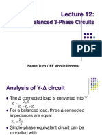 Balanced 3-Phase Circuits: Please Turn OFF Mobile Phones!