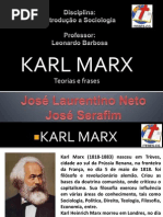 Karl Marx Introdução a Sociologia
