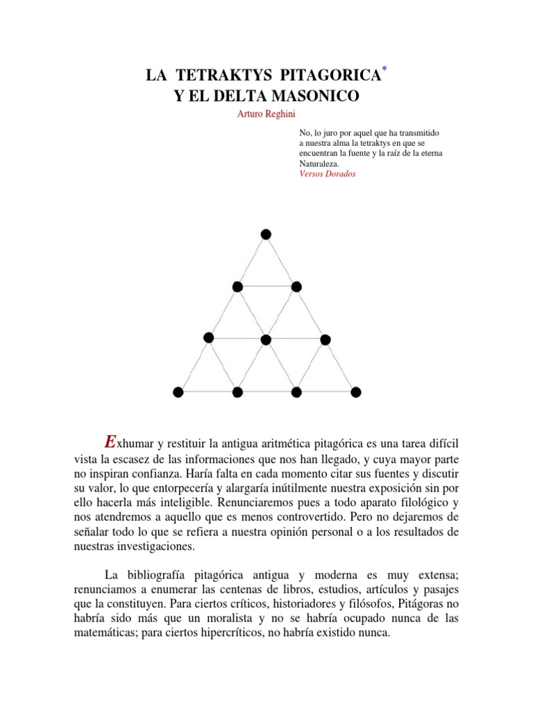 Resultado de imaxes para tetraktys masoneroia