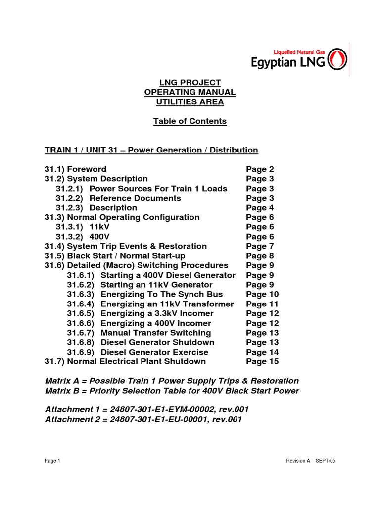 CH 3 Electrical System Operating Procedures | PDF | Electrical ...