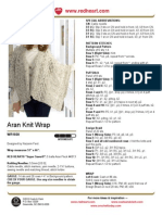 Aran Knit Wrap