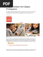 O que ensinar em Língua Portuguesa