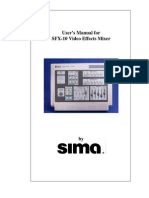 User Manual for SFX-10 Video Mixer
