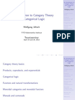 Category Theory and Categorical Logic Introduction
