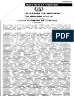 Acta 4-2014 de CSJ, Integración de Los Tribunales de Conciliación y Arbitraje 2014 PDF