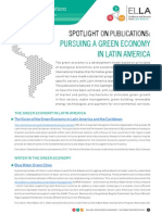 SPOTLIGHT ON PUBLICATIONS: Pursuing A Green Economy in Latin America