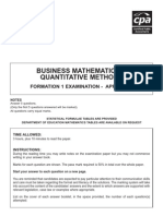 f1 - Business Maths April 07