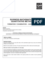 f1 - Business Maths August 07