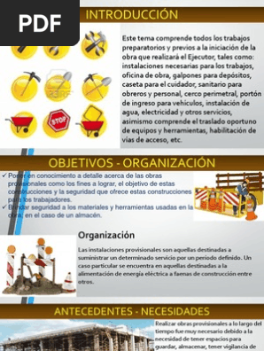 Tipos De Obras Provisionales Agua Residuos