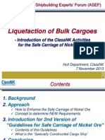 Liquefaction of Bulk Cargoes