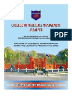 Prospectus Indian College of Mm Mba_2009
