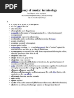 Italian Musical Terms | PDF | Tempo | Elements Of Music