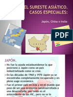 Países de Asia Oriental: Japón, China e India